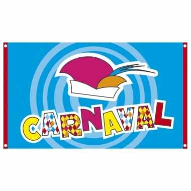 Carnaval versiering vlag 90 x 150 cm