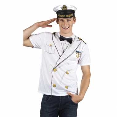 Carnavalskostuum kapitein heren shirt
