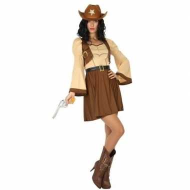 Cowgirl/cowboy cassidy verkleed kostuum/jurk voor dames