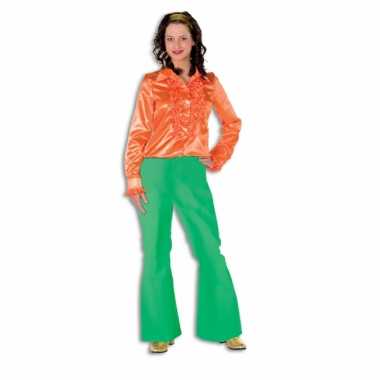 Hippie broek groen voor dames