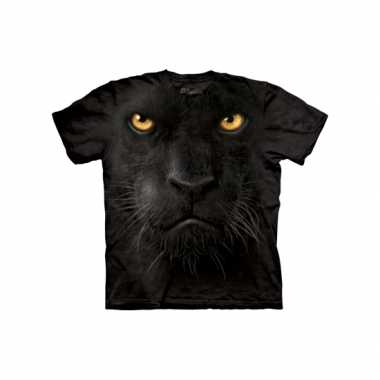 T shirt voor kinderen met de afdruk van een zwarte luipaard