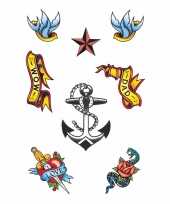 8 stuks matroos tattoo