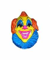Carnaval clown versiering geel blauw