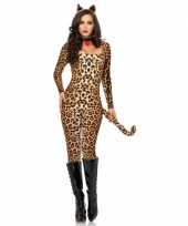 Carnaval luipaard catsuit met oortjes