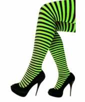 Carnaval panty zwart groen