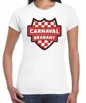 Carnaval verkleed t-shirt brabant wit voor voor dames
