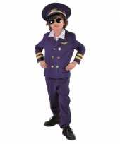 Donkerblauw piloten outfit voor kids