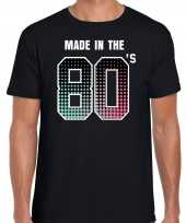 Eighties t-shirt shirt made in the 80s geboren in de jaren 80 zwart voor heren