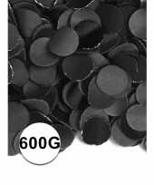 Feest confetti 600 gram zwart