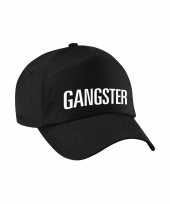 Gangster verkleed pet zwart volwassenen