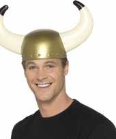 Gouden viking helm voor volwassenen