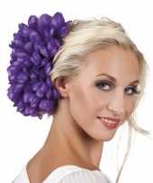 Haarbloem paarse dahlia met clip