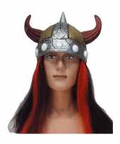 Helm viking met haar