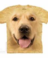 Honden t-shirt golden retriever voor volwassenen
