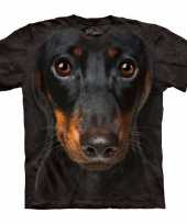 Honden t-shirt pincher voor volwassenen