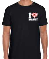 I love brabant t-shirt zwart op borst voor heren
