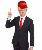 Make america great again donald trump pet pruik en stropdas