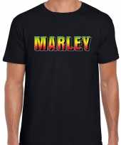 Marley fun tekst t-shirt zwart heren