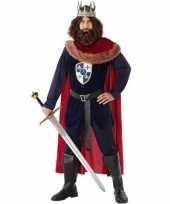 Middeleeuwse koning verkleed kostuum voor heren