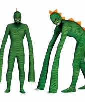 Monster reptielen kostuum met lange armen voor heren