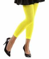 Neon gele legging voor dames