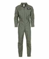 Piloten overallen in armygreen 10039889