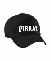 Piraat verkleed pet zwart kinderen