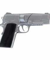 Plaffertjes revolver zilver 8 shots 10078995