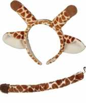 Pluche giraffe verkleed set voor kinderen