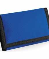 Portemonnee portefeuille blauw 13 cm
