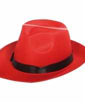 Rode gangster hoed volwassenen