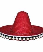 Rode sombrero 25 cm voor kinderen