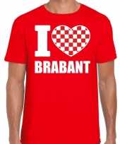 Rood i love brabant t-shirt heren