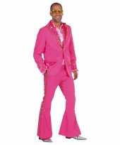 Roze glitter kostuum heren