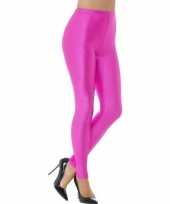 Roze spandex verkleed legging voor dames