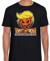 Trumpkin make halloween great again t-shirt zwart voor heren