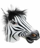 Verkleed masker zebra