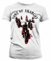 Wit sons of anarchy shirt dames