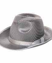 Zilver met zwart gestreepte hoeden