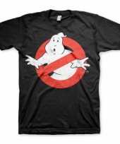 Zwart ghostbusters logo t-shirt