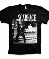 Zwart scarface wanna play rough t-shirt